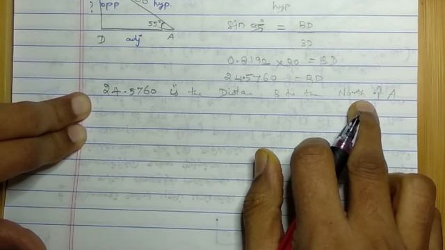 Trigonometry - Heights and Distance in Trigonometry 10th Chapter 6(71).