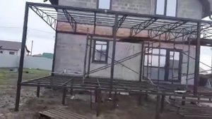 металлокаркас террасы