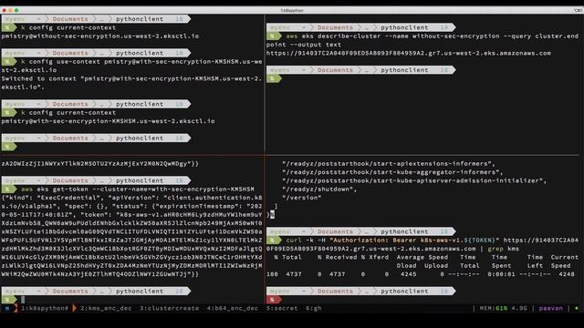 Secrets Encryption in Amazon EKS - use curl!!! смотреть онлайн