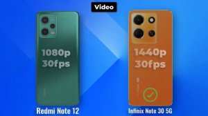 Infinix Note 30  vs Xiaomi Redmi Note 12 Full comparison Ultimate phone