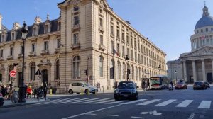 Panthéon Paris France. 4k  rue soufflot