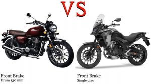 Honda CB 350 RS vs Honda CB 400 X Test specification comparison