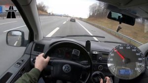? 2005 VW T5 2.5 TDI ACCELERATION & TOP SPEED ON GERMAN AUTOBAHN