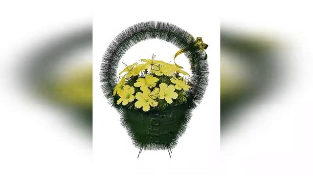 Корзина Ладья Малая, корзина ритуальная, искусственный венок, венки ритуальные