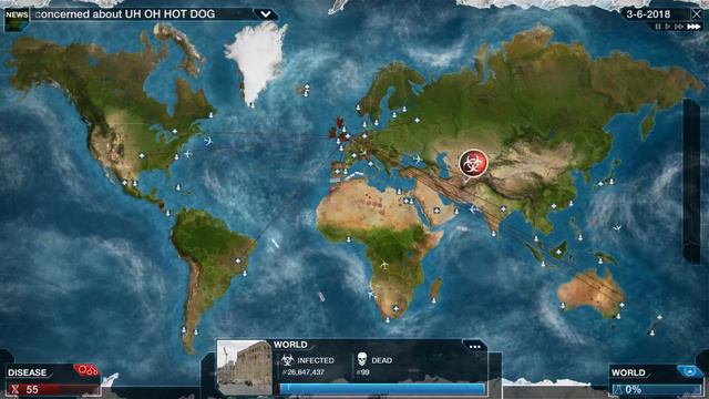 Plague Inc Evolved - Necroa Virus - MEGA Brutal смотреть онлайн