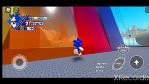 Sonic собирает колечки Roblox