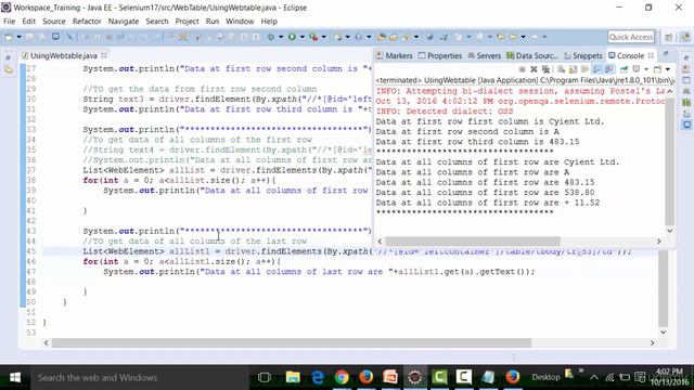 Extracting Data From Handling Web Tables and Css Selector Selenium | Selenium Training | H2Kinfosys
