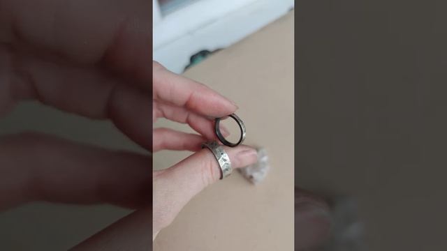 Необычные Серебряные обручальные кольца с бриллиантом с фактурой | Silver Wedding Diamond Rings смотреть онлайн