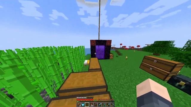 Озеленяю остров от скуки и радости / Minecraft смотреть онлайн