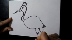 HOW TO DRAW A BIRD  \  CÓMO DIBUJAR UN PÁJARO  \  COMMENT DESSINER UN OISEAU