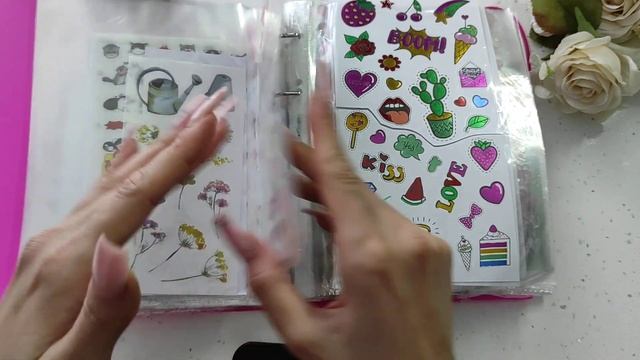 ЧАСТЬ1.Мои наклейки , стикеры, стикербуки для ежедневника и фотоальбома. Система хранения наклеек. смотреть онлайн