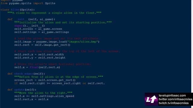 Twitch Replay - Making Alien Invasion with Python - Part 3 смотреть онлайн