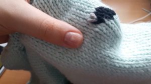 #Вышивка по #петлям . Как я вышиваю по вязаному полотну