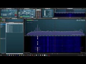 На частотах SATCOM какая-то религиозная передача. Поигрался с усилением приемника.