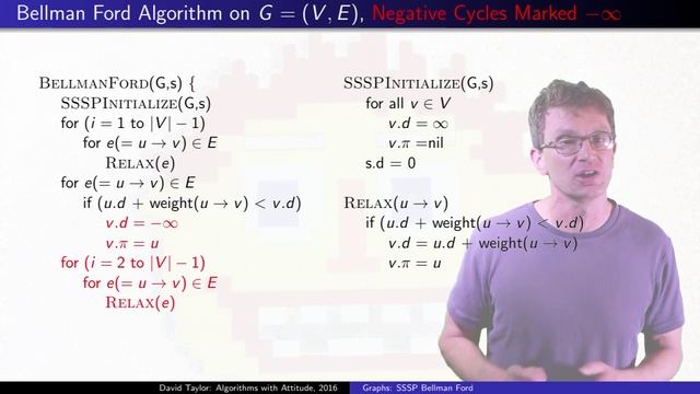 Bellman Ford Single Source Shortest Paths Algorithm with Example смотреть онлайн