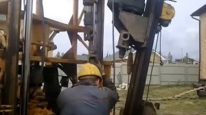 Изъятие буровых штанг из под завала