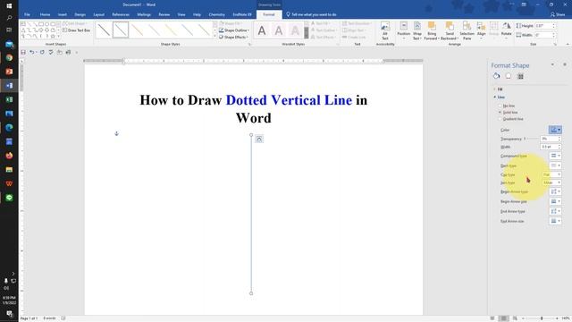 How to Draw Dotted Vertical Line in Word смотреть онлайн