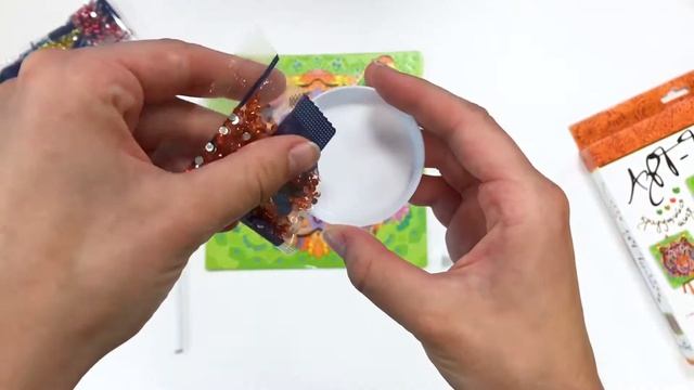 Алмазные узоры "Арт-Терапия. Крадущийся тигр": сборка смотреть онлайн