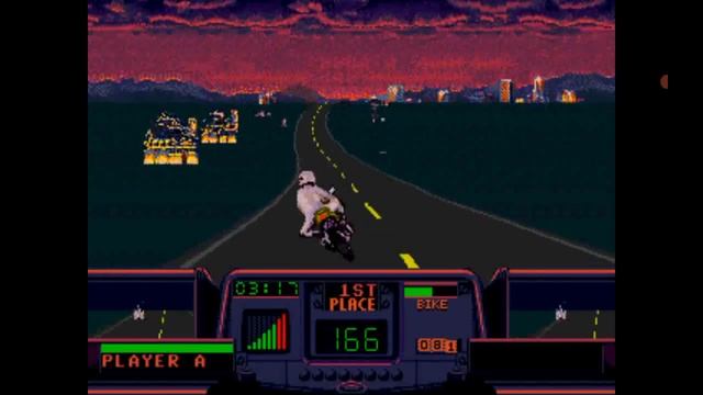 Sega. Road Rush 3. Level 3. Android. Emulator GenPlusDroid. смотреть онлайн