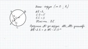 теоренма об отрезках пересекающихся хорд