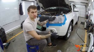 Фара полировка/ Вышкуриваем фары и полируем