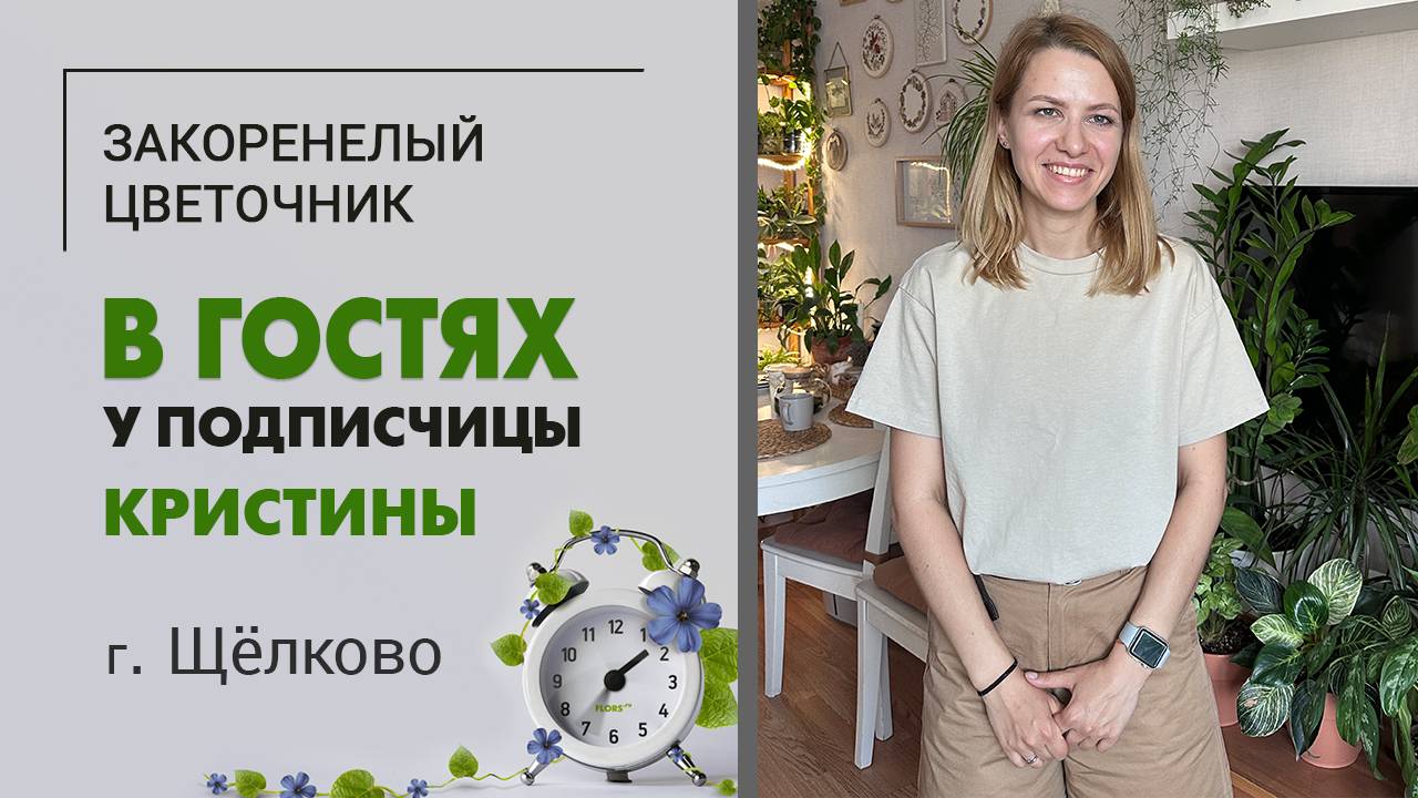 Зеленая квартира за 2 года. В гостях у Кристины г. Щелково. Хлорофитумы и ампельные растения. Румтур