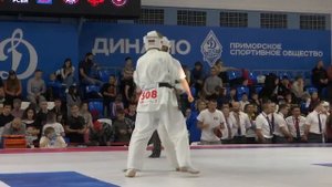 Первенство России по Киокусинкай, 2023.Бронякин.сложный бой с дополнительным взвешиванием и еще...