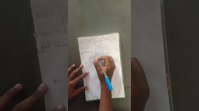 A=[1 0 0 ,2 3 4,5-6 x] and detA= 45 find x? in Telugu смотреть онлайн