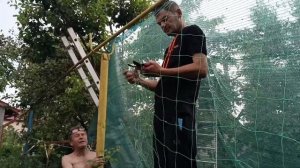 Пятница после работы,ужас!!!/Мастер класс как натянуть теневую сетку ./???