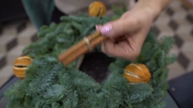 Как сделать рождественский венок своими руками смотреть онлайн