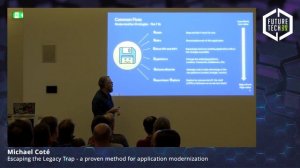 Future Tech 2023: Michael Coté - Escaping the Legacy Trap - a method for application modernization