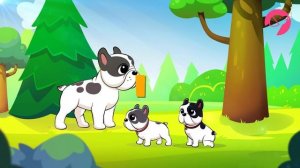 Five Little Dogs Song | Pixelab Kid Songs