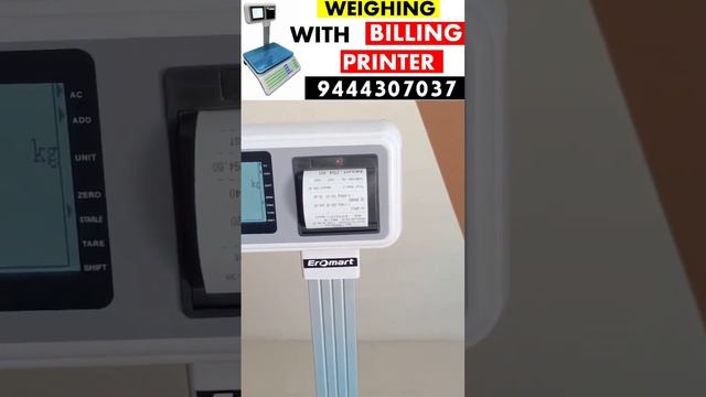 Best Weighing Scale with Billing Machine for Vegetable Shop, Fruit Shops, Chicken Fish & Mutton Sho