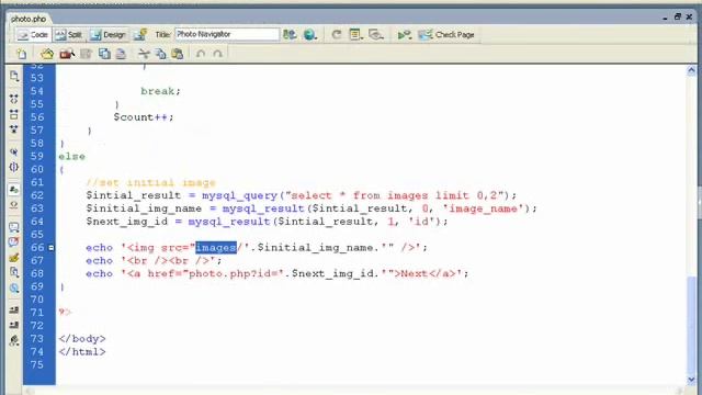 How to make PHP Photo Gallery Navigator in Sinhala
