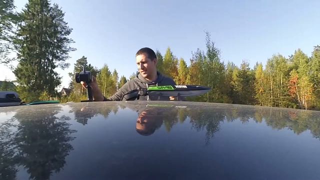 Volantex V797-3 , хорошая лодка RC с бесколлекторным мотором . смотреть онлайн