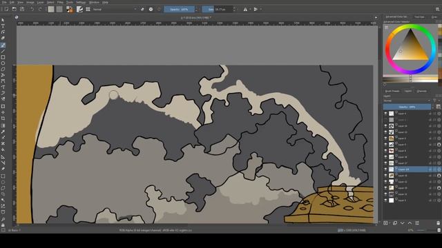 "Odalisque" Drawing Process Krita 4.2 смотреть онлайн