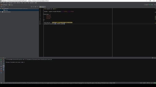 QuickTip #401 - Python Pyglet Tutorial - Draw Filled Triangle OpenGL | Vertices смотреть онлайн