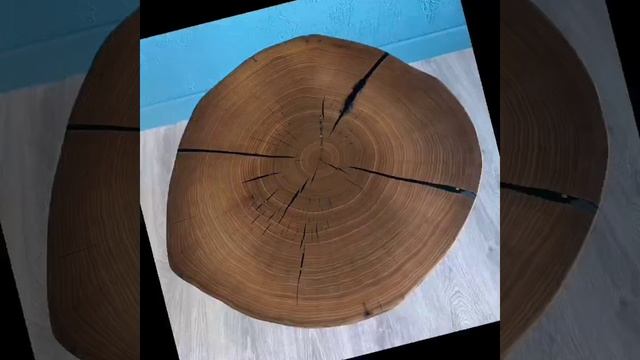 Тот же журнальный столик из спила дерева карагач