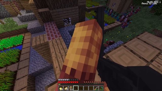 ДЕРЕВНЯ ЖИТЕЛЕЙ ПРОТИВ АРМИЯ ИЗ 1000 ЗОМБИ В МАЙНКРАФТ! ТОЛПА ЗОМБИ! ЗОМБИ АПОКАЛИПСИС MINECRAFT смотреть онлайн