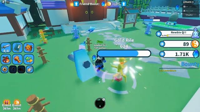 Друг учит меня играть в Weapon Fighting Simulator! | Roblox смотреть онлайн