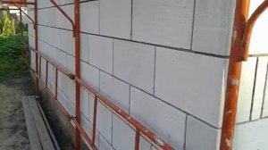 Красивая кладка газосиликатного блока 2