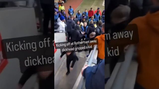 Rotherham vs Blackburn Fan Fight #efl #blackburnrovers #rotherham