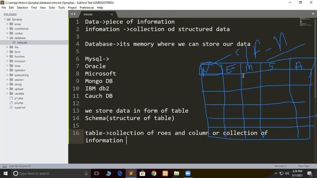 my sql database class-1 || sql data type in tutorial || #yahoobaba#codewithherry