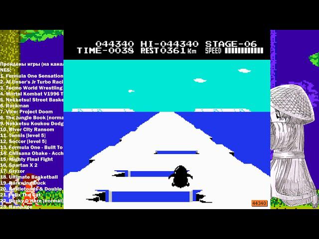 Antartic Adventure (Famicom) - live-stream