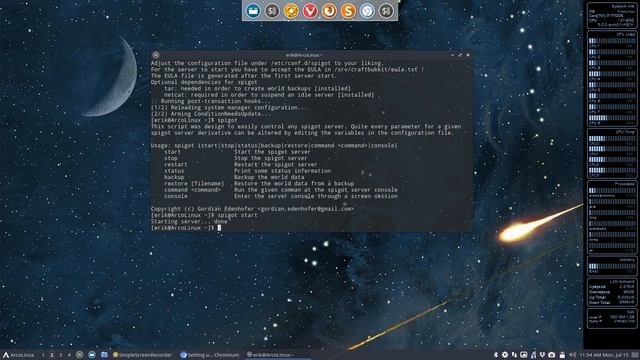ArcoLinux : 1025 setting up a spigot server for minecraft for any Arch Linux based system смотреть онлайн