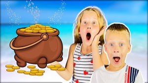 Полина показывает Никите фокусы и магию. Познавательное видео для детей.