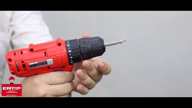 Cordless Drill | 12V Lithium Ion Rechargeable | Emtop Tools Peshawar