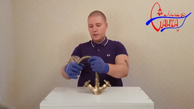 Смеситель для раковины Elghansa PRAKTIC BRONZE 19B2660 смотреть онлайн