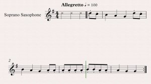 р.н.п. "Я на горку шла" - видеоминусовка для саксофона-сопрано. Темп 100