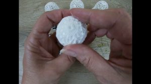 Как придать форму ажурному  КОЛОКОЛЬЧИКУ / блокировка вязанного крючком колокольчика